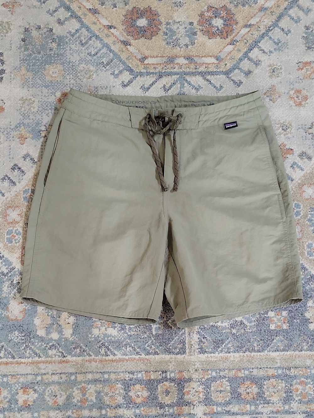 Patagonia Olive Green Men's Hybrid Shorts